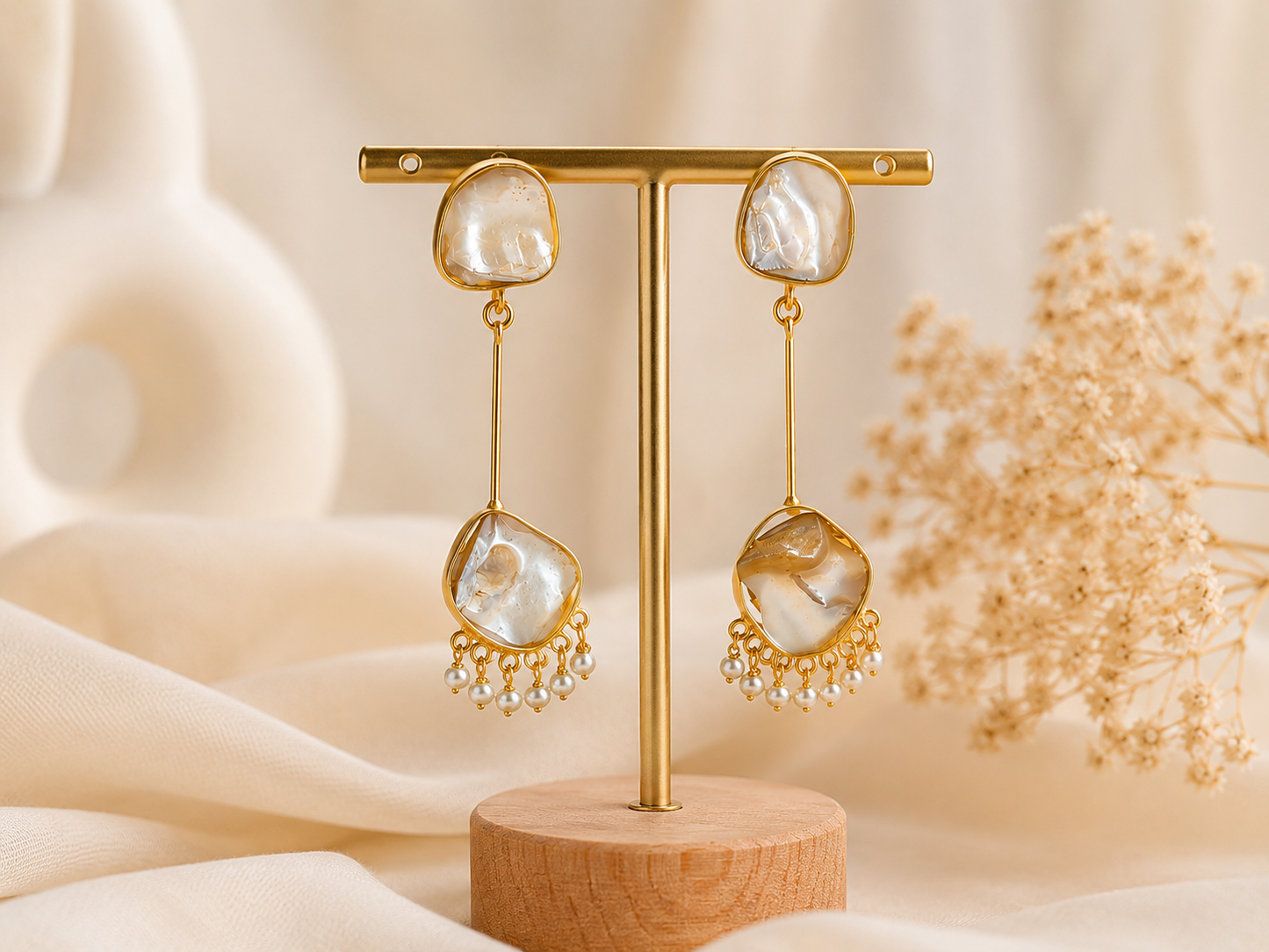 Aurora Stone Drop Earrings