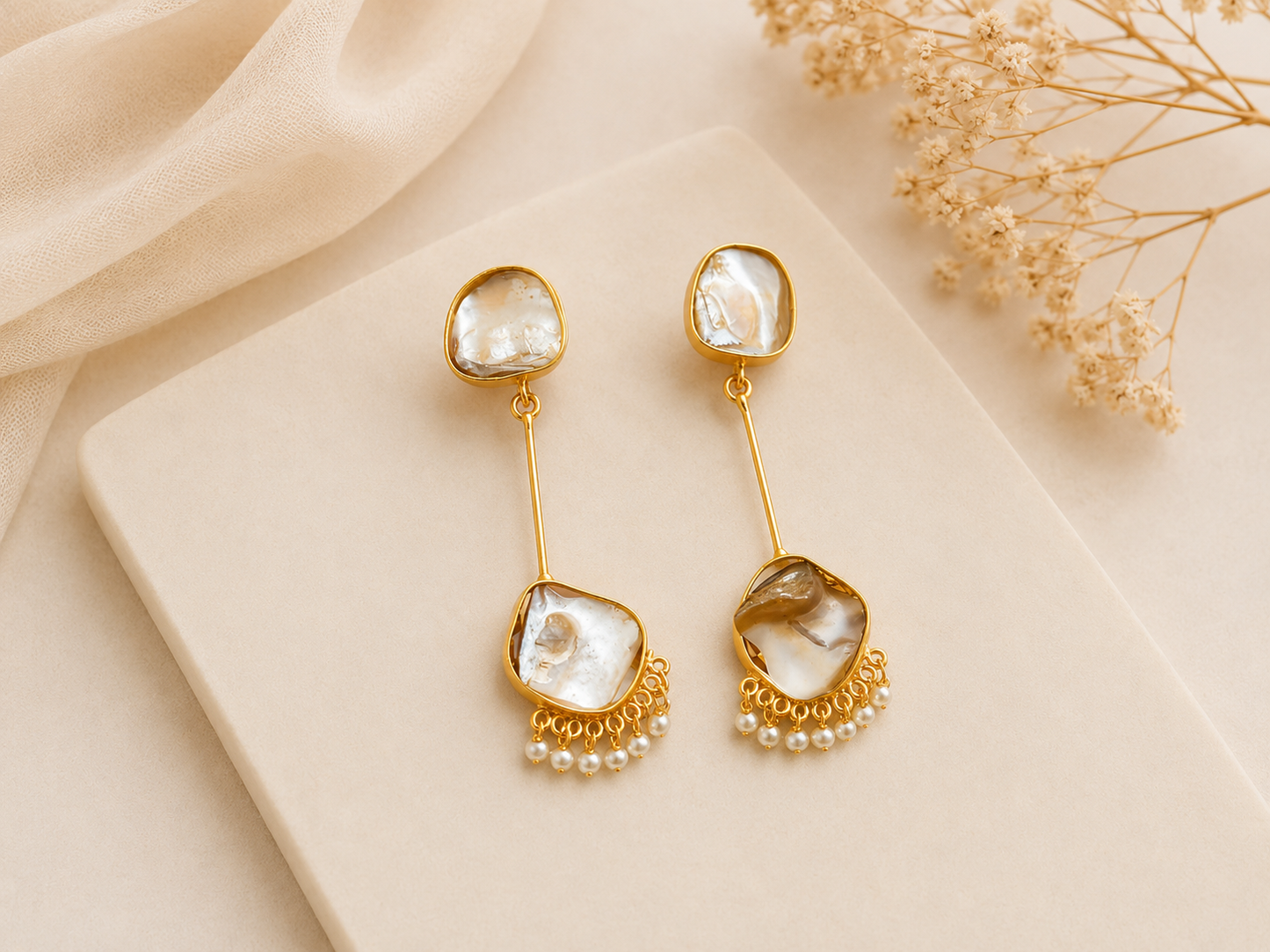 Aurora Stone Drop Earrings